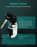 Ignition Lock Cylinder w/ Keys for Chevy Malibu (1997–2003) & Impala (2000–2005)