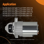 Starter Motor for Hyundai Elantra (2012–2013) 36100-2E120 12V 19224S