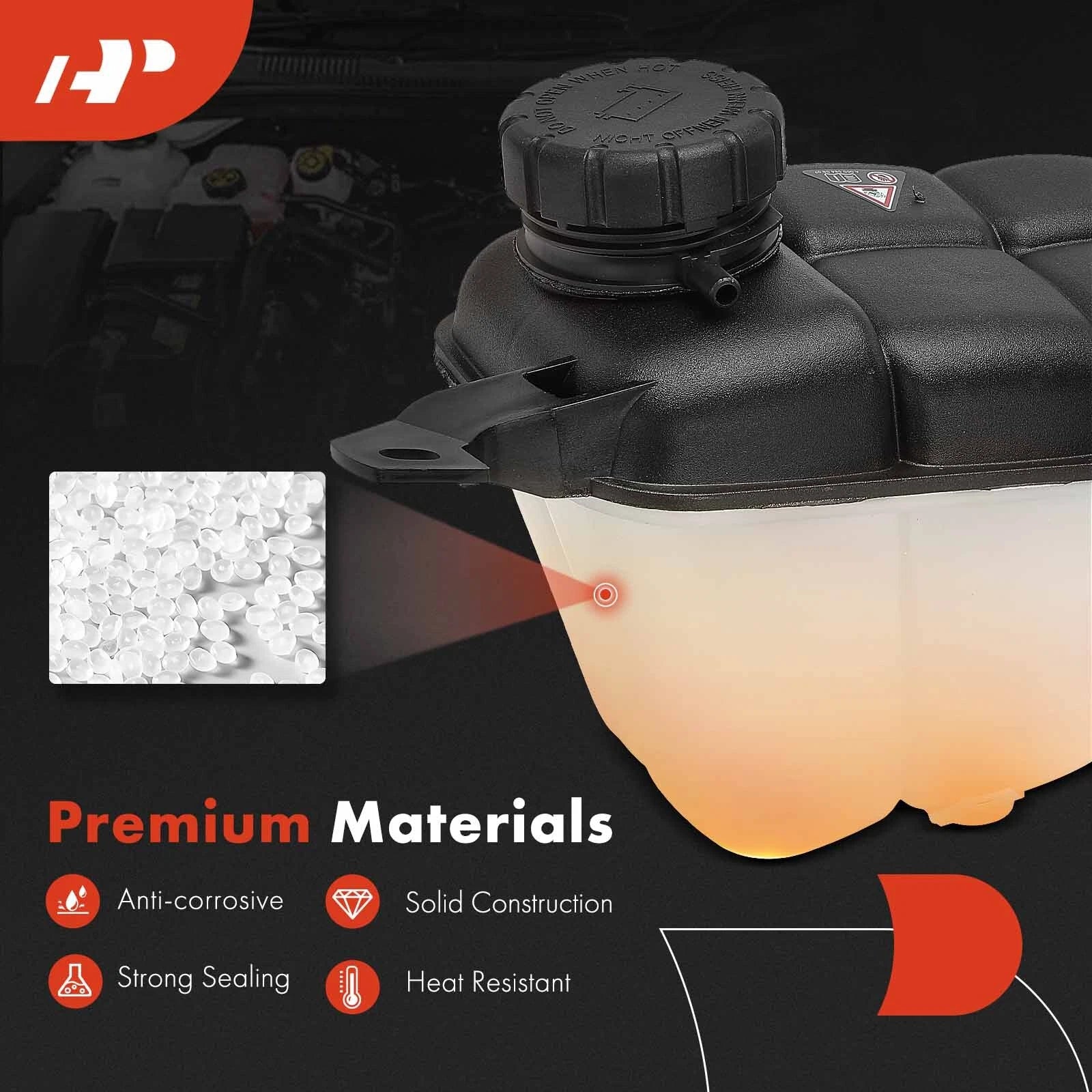 Coolant Expansion Tank with Cap for Benz CL55 AMG (2000-2006)