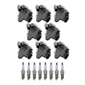 Set of 8 Ignition Coils & Platinum Spark Plugs for Avalanche 1500 2500 H2 (2001–2006)