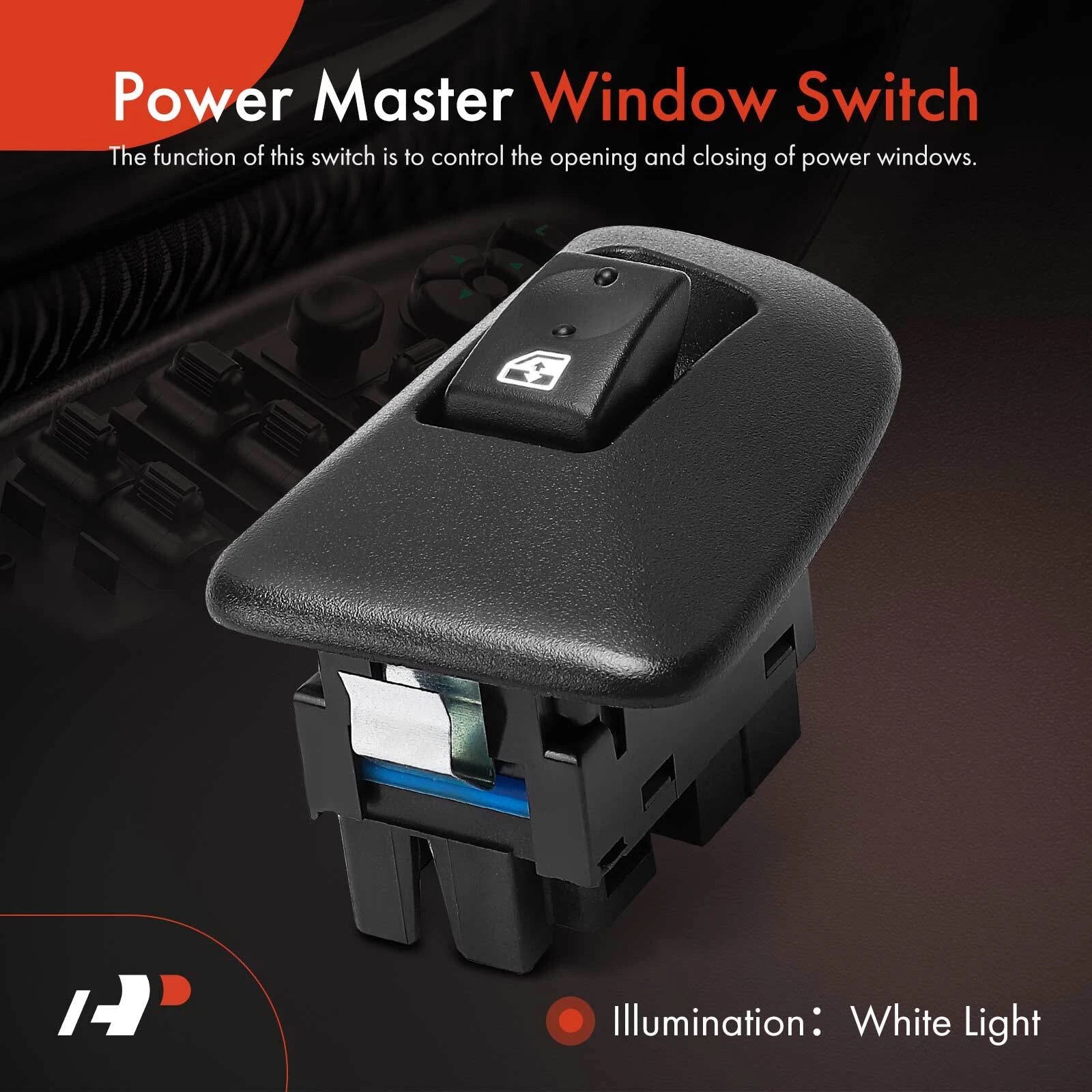 Rear Left Power Window Switch for Silverado 1500 2500 (2004-2006)