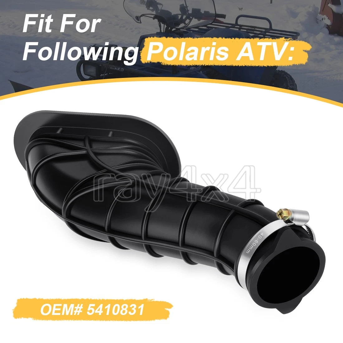 Airbox Carb Tube Boot Manifold 5410831 for Polaris Magnum 425 Big Boss 500 (1995–1999)