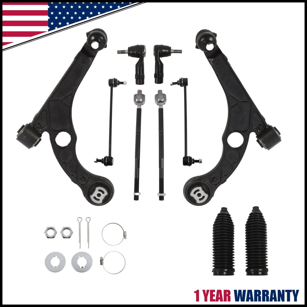 Front Lower Control Arms Sway Bars Tie Rods for Dodge Dart Chrysler 200 (2015–2017)