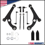 Front Lower Control Arms Sway Bars Tie Rods for Dodge Dart Chrysler 200 (2015–2017)