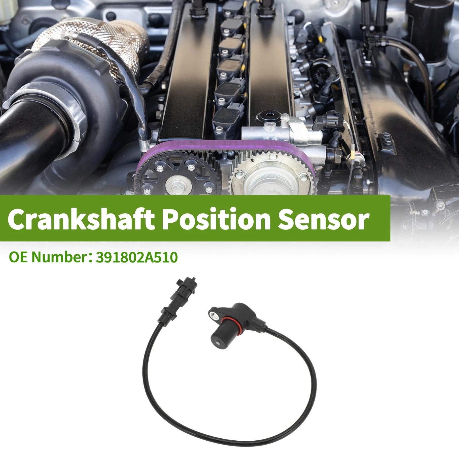 Crankshaft Position Sensor for Hyundai i20 1.1 CRDi (2014) No. 39180-2A510
