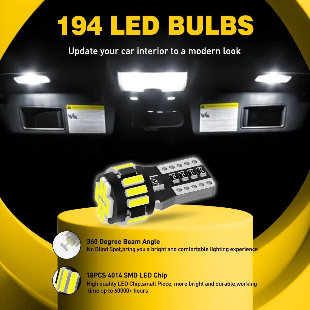 2X LED Courtesy Lights T10 for Honda Accord (1998–2005, 2008–2012)