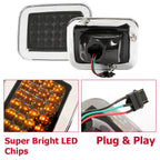 Smoked Amber LED Corner Turn Signal Lights for Hummer H2 (2003-2009)