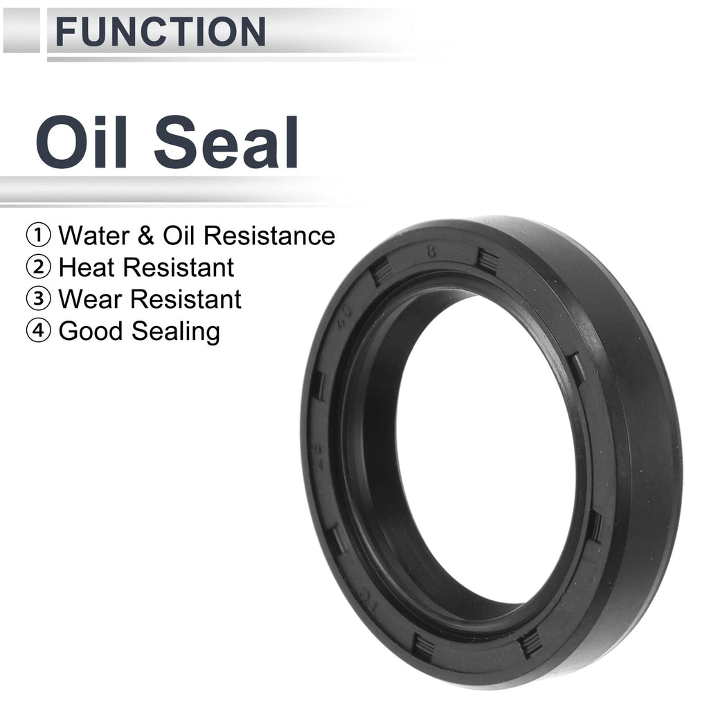 Set of 5 Oil Seal Rotary Shaft Seal TC Ring Nitrile Rubber 28x40x8mm