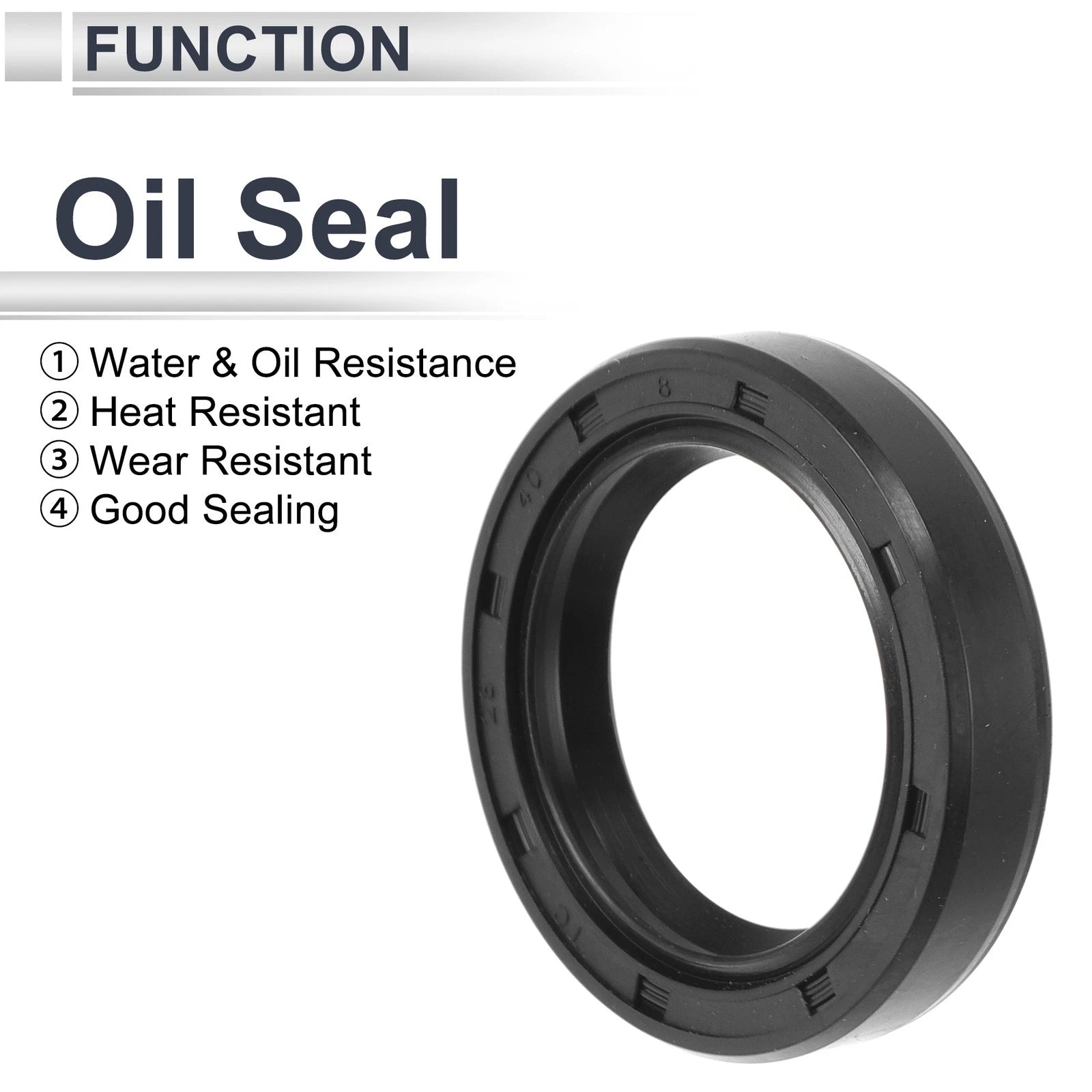 Set of 5 Oil Seal Rotary Shaft Seal TC Ring Nitrile Rubber 28x40x8mm