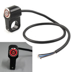 7/8" On Off Switch Button for Motorcycle Handlebar LED Red