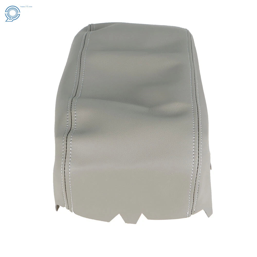 Center Console Lid Armrest Cover for Dodge Durango (2011–2019) Leather Gray