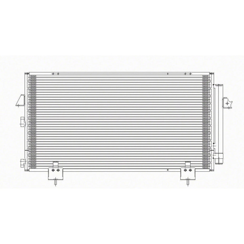 Replacement A/C Condenser w/Receiver Drier For 2001-2003 Toyota RAV4