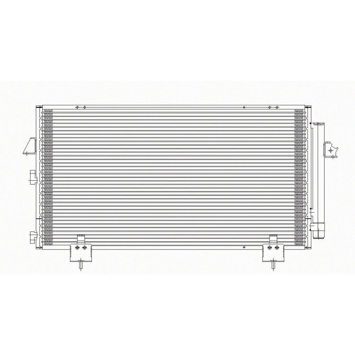 Replacement A/C Condenser w/Receiver Drier For 2001-2003 Toyota RAV4