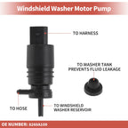 Windshield Washer Pump No.8260A109 for Mitsubishi Lancer (2008–2017)