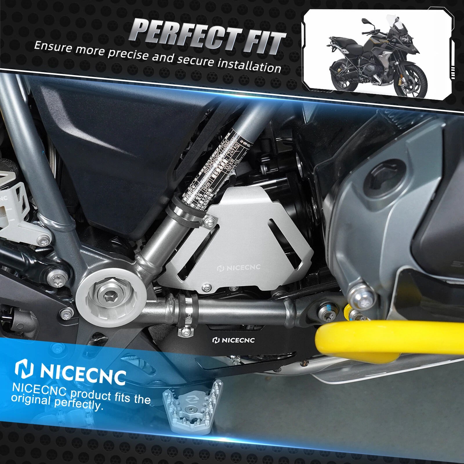 CNC Starter Guard Cover Protector for BMW R1200GS Adventure R1200RS (2015–2018)