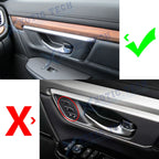 Carbon Fiber Texture Door Handle Bowl Trim for Honda CR-V (2017-2022)