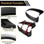 1 Pair Rear Bumper Spoiler for Mercedes-Benz CLA W177 (2019–2025) Gloss Black ABS