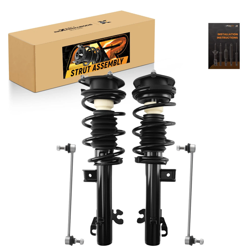Front Struts w/ Coil Spring Assembly Sway Bars Kit for Mini Cooper (2014–2015)