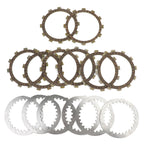 7x Steel Separator + 8x Clutch Friction Plate for Yamaha XJ550RH (1981–1983)