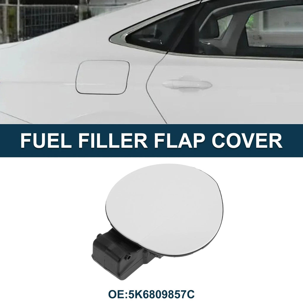 Fuel Tank Door Cap for Volkswagen Golf 6 (2010–2013) Fuel Filler Flap Cover White