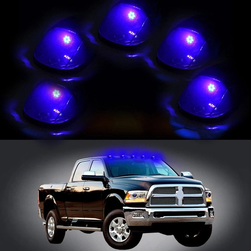 5x Smoke Cab Marker Cover + T10 LED Bulb for Dodge Ram (1999–2002)
