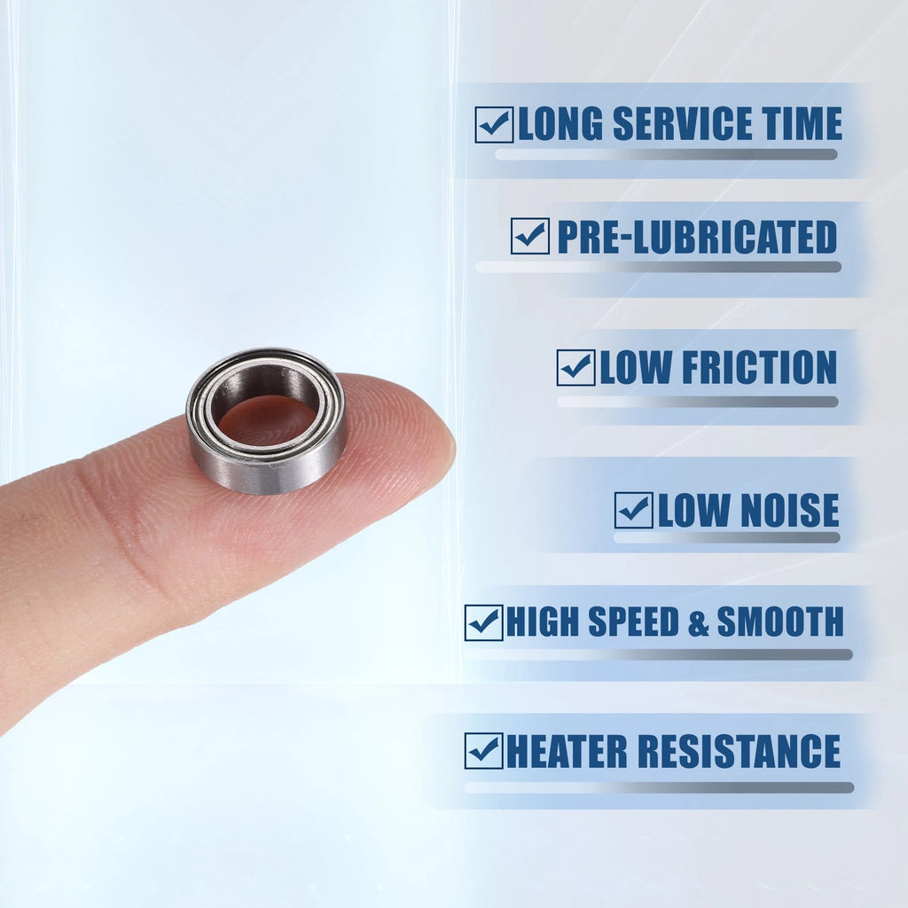 20 Pcs MR128ZZ Deep Groove Ball Bearings for Cars (8x12x3.5mm)