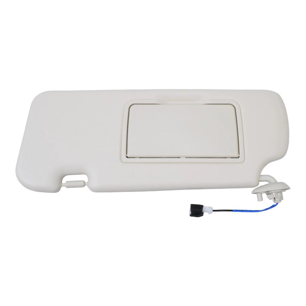 Left Driver Side Beige Sun Visor with Light & Mirror for Honda CR-V (2012–2016)