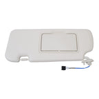 Left Driver Side Beige Sun Visor with Light & Mirror for Honda CR-V (2012–2016)