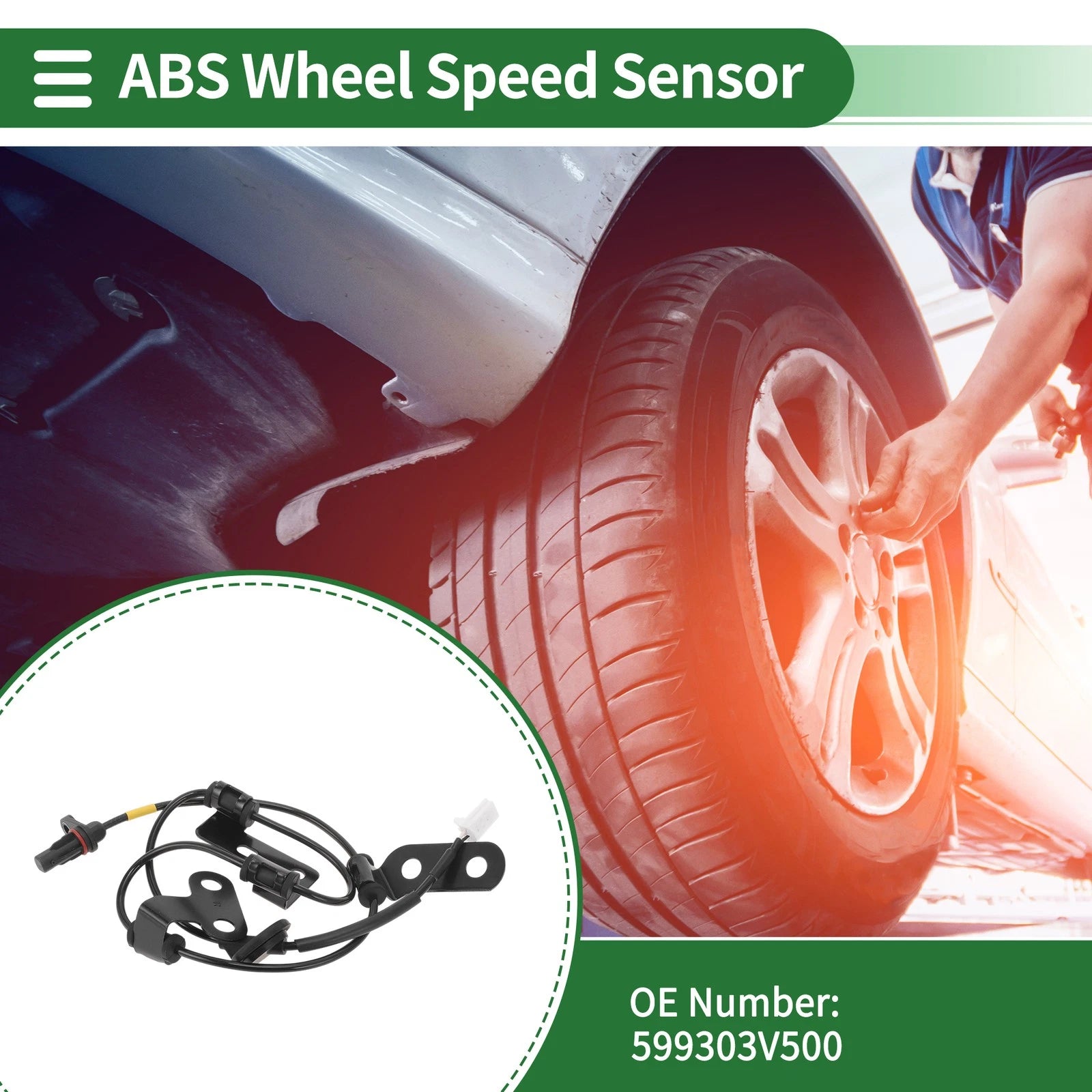 ABS Wheel Speed Sensor No. 599303V500 for Hyundai Azera (2015–2017)