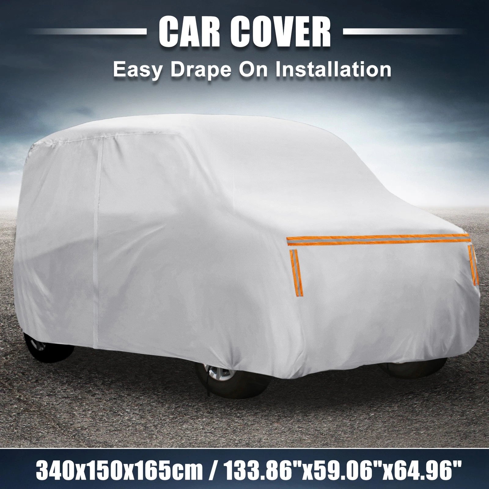 Set of 1 Car Cover for Nissan Sakura (2023–2023) Outdoor Waterproof Silver Tone