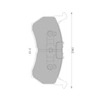 Front Disc Brake Pad Set for Ford Telstar TX5 2.0L (1985-1987)