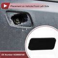 Front Left Washer Nozzle Cover for Mercedes-Benz ML500 (2002-2005) Black 1 x