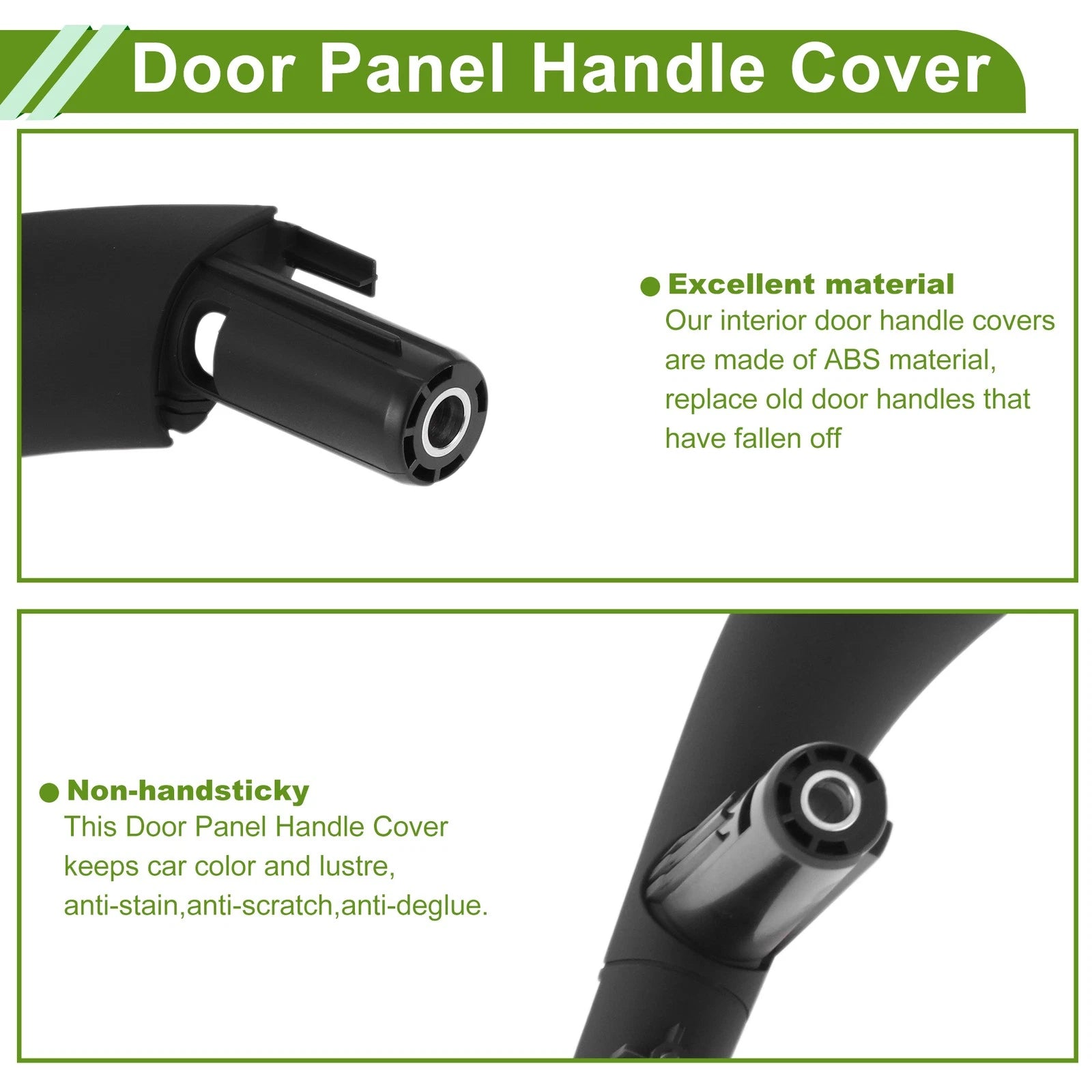 Door Panel Handle Pull Trim Cover for BMW X5 F15 (2014–2018) No. 51417292243 Black
