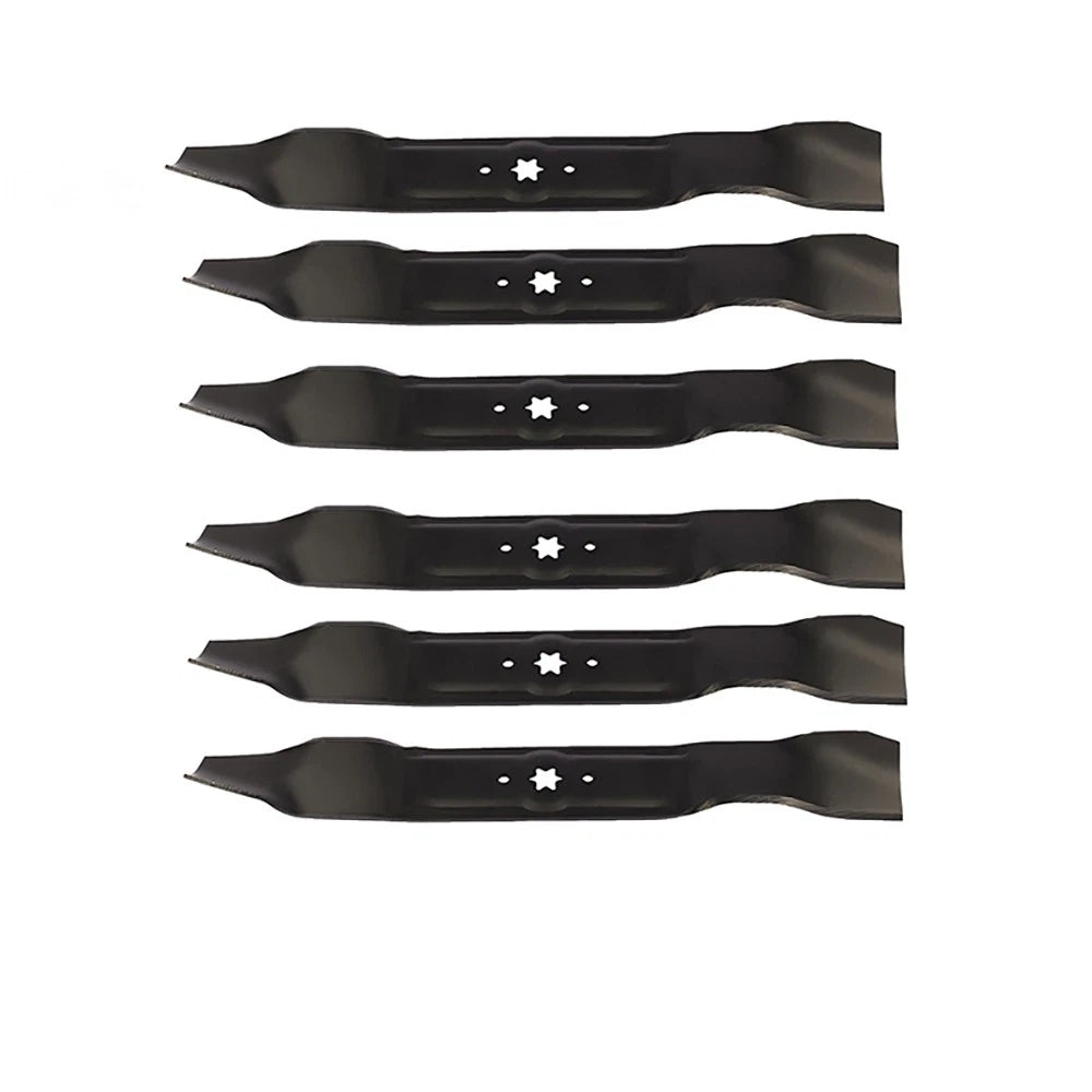 Set of 6 Mower Blades for Cub Cadet (Fits 942-0616, 742-04308, 742-0616, 942-04312, 942-04126)