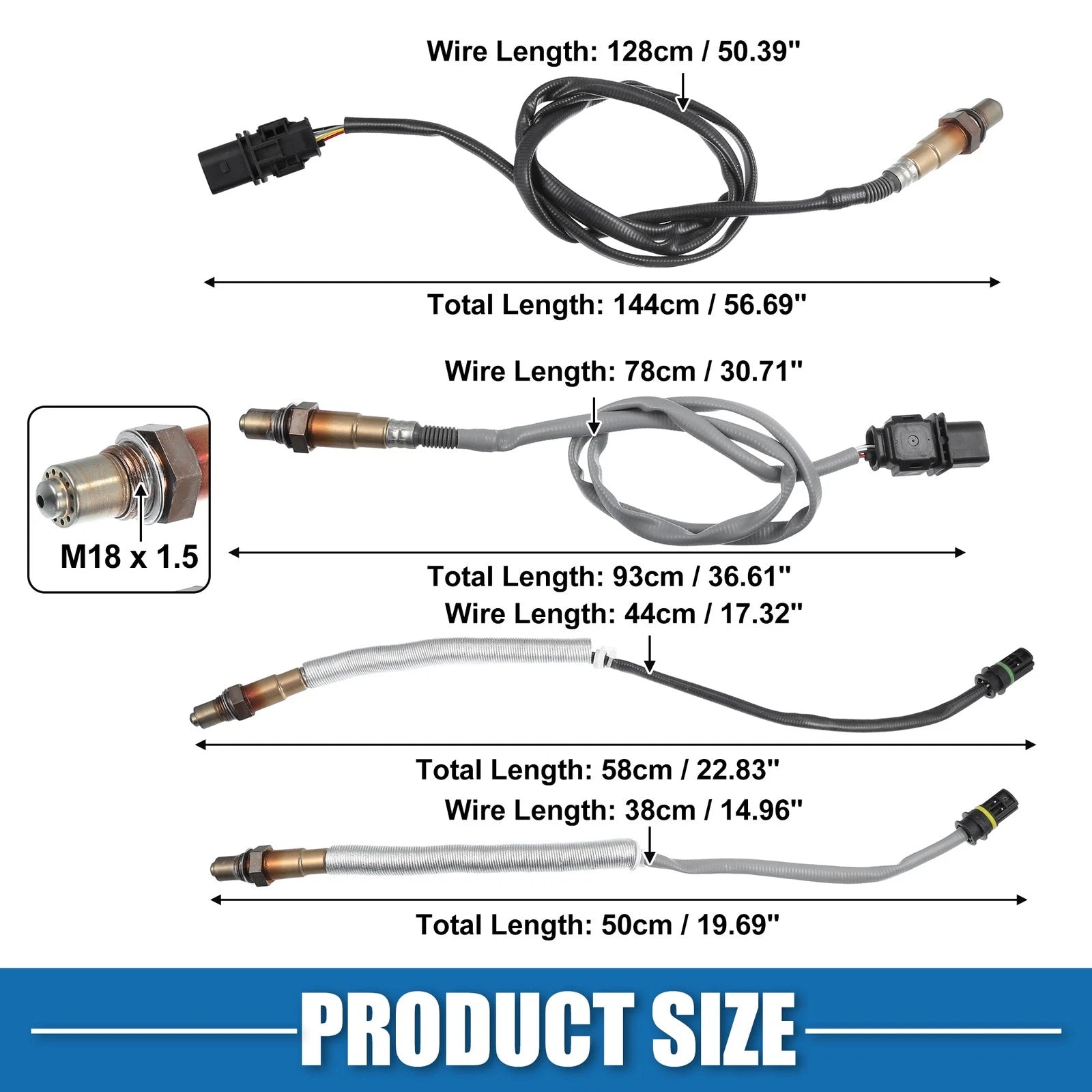 Set of 1 Oxygen Sensor No. 11787558055 for BMW X3 (2007–2010)