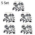Set of 5 Carburetor Rebuild Overhaul Kit for B&S 3-5HP Engine (495606, 494624)