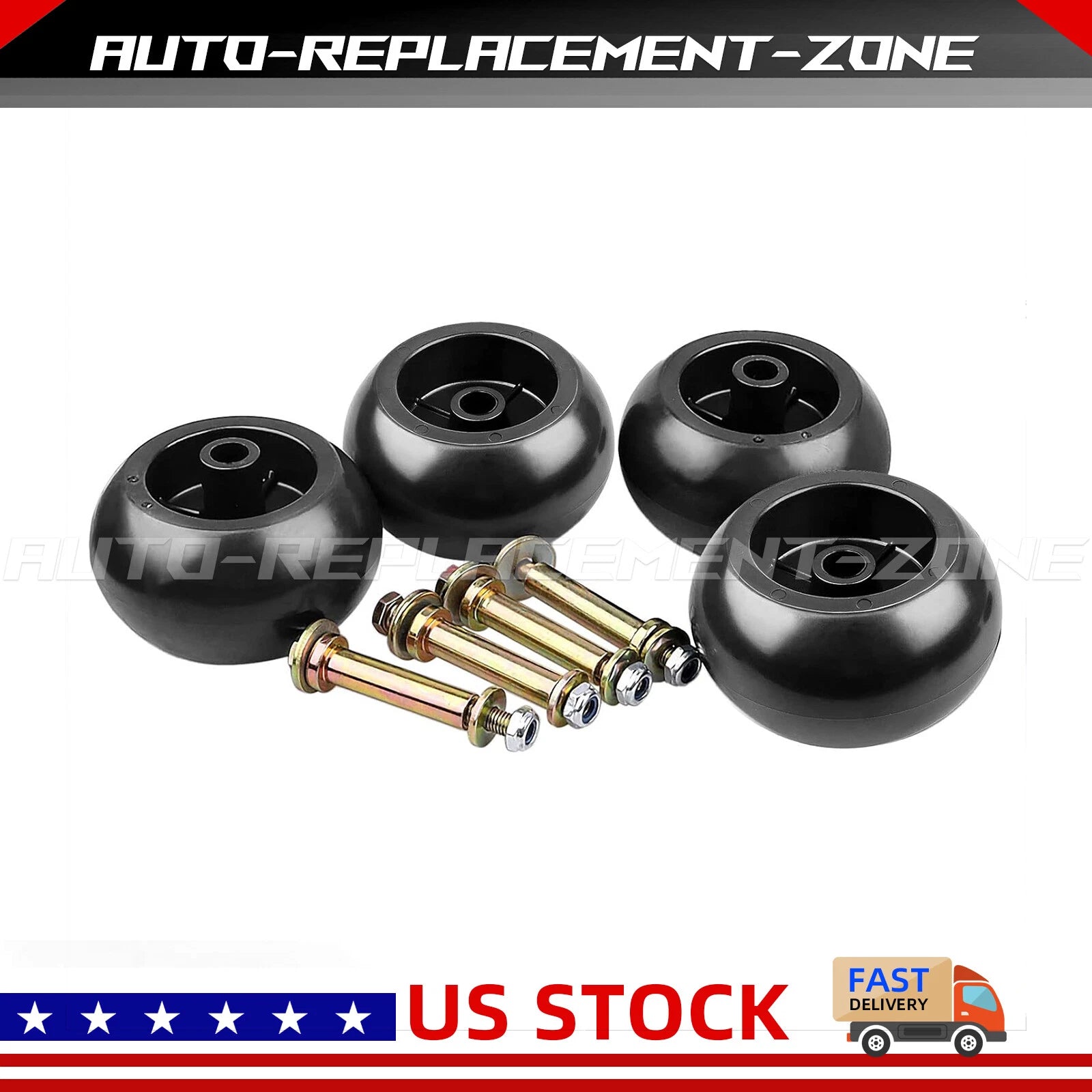 Set of 4 Deckwheel for Exmark (103-3168, 103-4051, 103-7263, 103-7363, 109-9011)