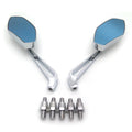 Chrome Mirrors for Honda Suzuki Kawasaki Yamaha Harley (8mm 10mm)