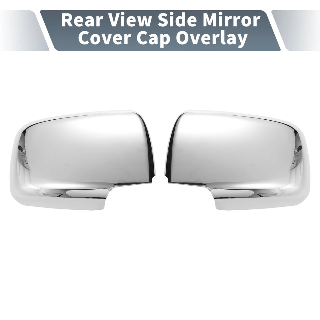 Pair Rearview Mirror Cover Overlay Chrome for Nissan X-Trail Rogue (2008–2013)