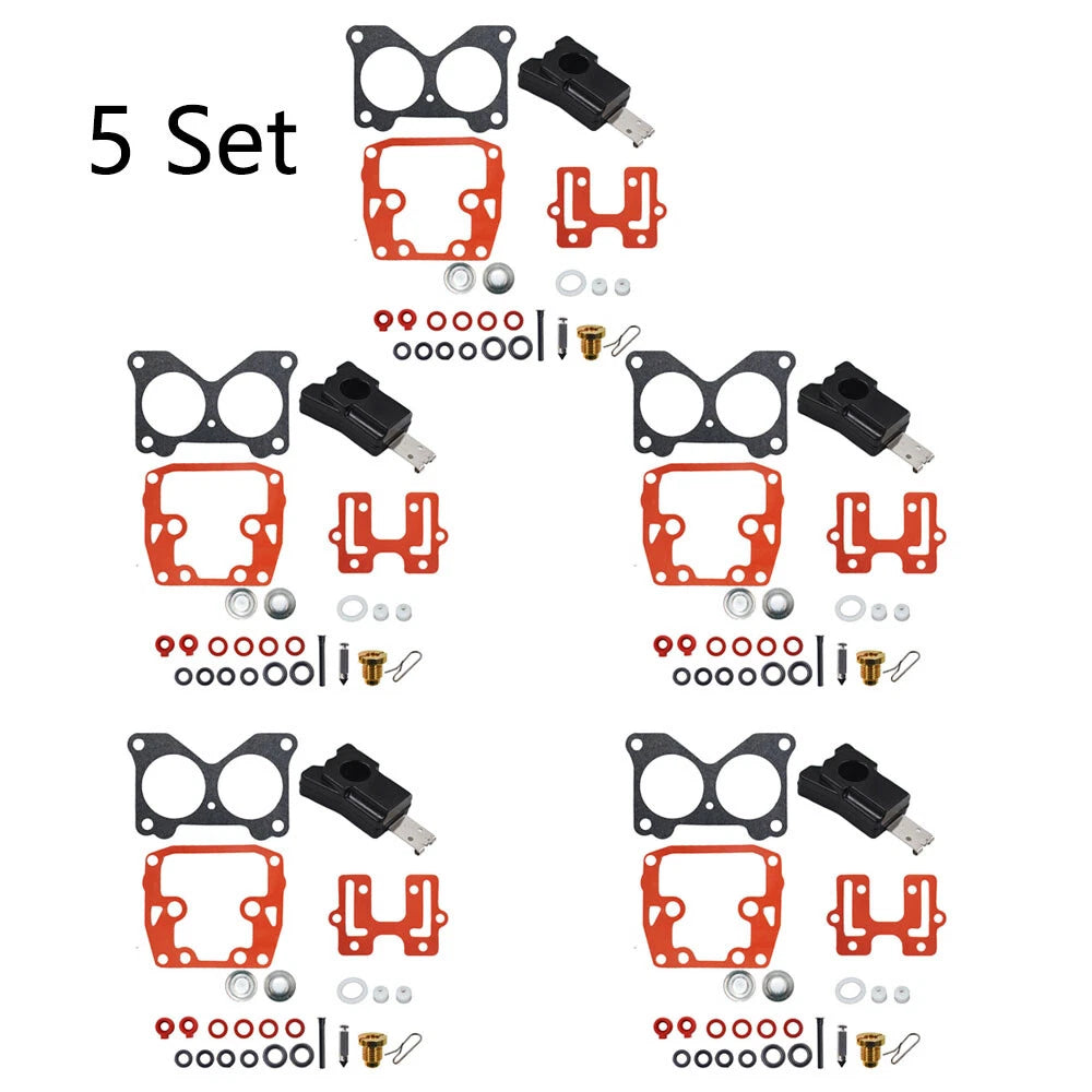 5X Carburetor Carb Kit for Johnson Evinrude (0439076, 439076, 435443)