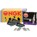 Set of 3 NGK COP Ignition Coils & 6 Ruthenium HX Spark Plugs for Lexus Toyota (3.0 L6)