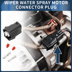 2 Pin Wiper Water Spray Motor Connector Plug for Nissan Teana (2003–2013)