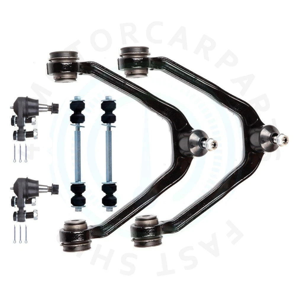 Set of 6 Front Upper Control Arms with Ball Joints for GMC Sierra 1500 (1999–2006)