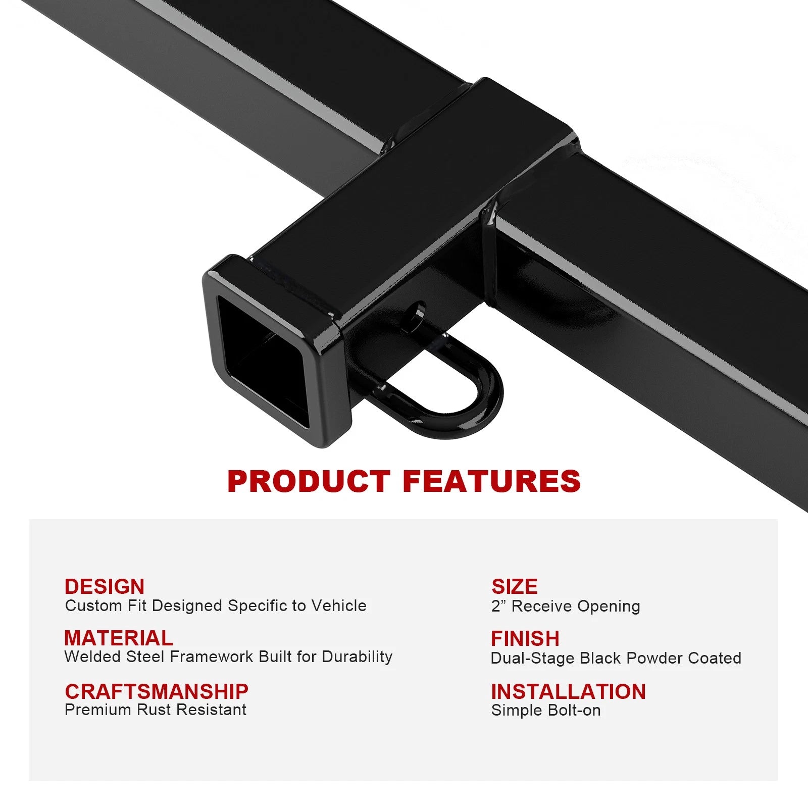 2 Inch Trailer Hitch Receiver for Honda CR-V (1997-2001)