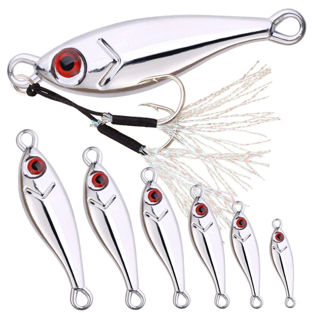 Metal Fishing Jigs for Larger Fish Catching (Holographic Finish)