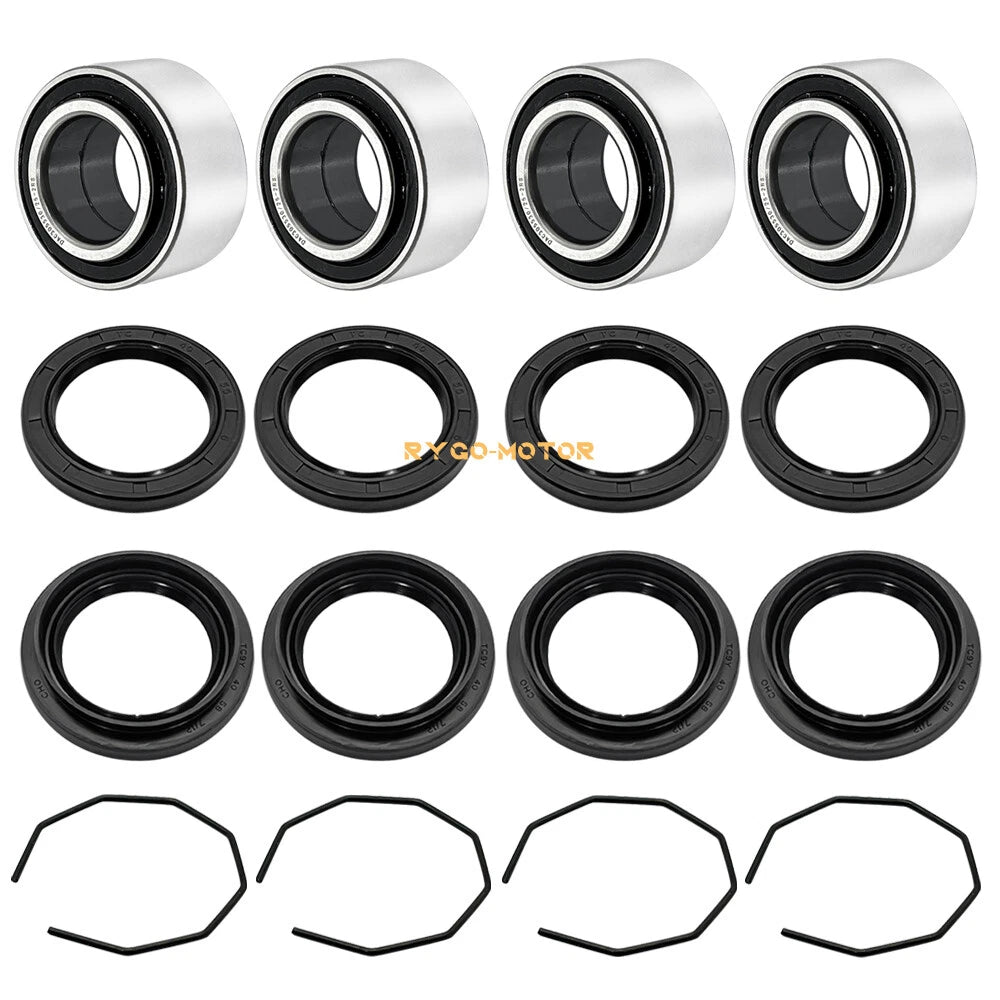 Front Rear Wheel Hub Bearings & Seals Kit for Arctic Cat 250 300 400 500 (1998–2004)