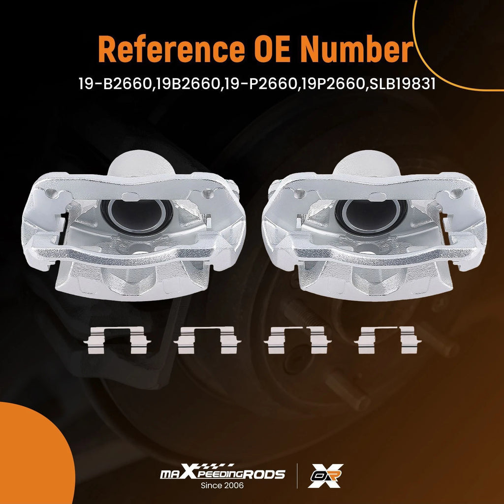 Set of 2 Front Brake Calipers for Acura ILX (2013–2015) 19-B2661 19-B2660