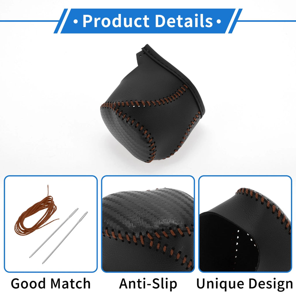Gear Shift Knob Cover for Toyota CH-R (2017–2021) Black Carbon Fiber