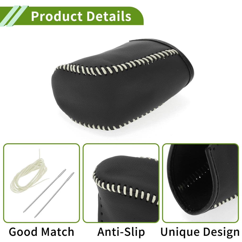 1 Pc Gear Shift Knob Cover for Dodge Journey (2011–2020) Beige Faux Leather