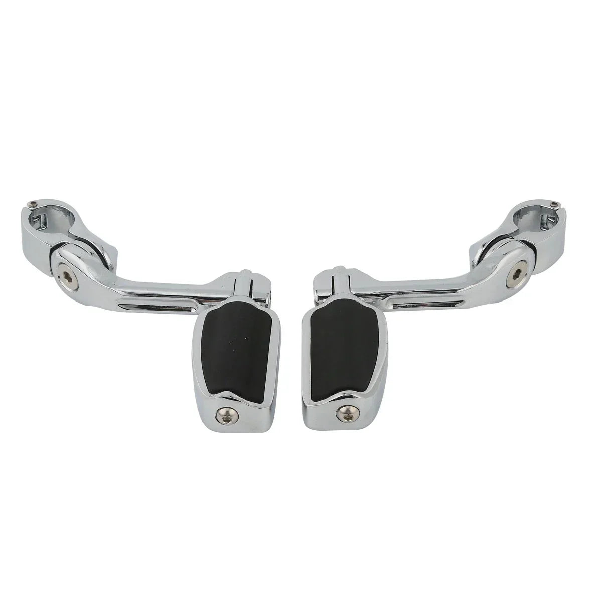 1-1/4" Long Angled Highway Bar Engine Guard Footpegs for Harley